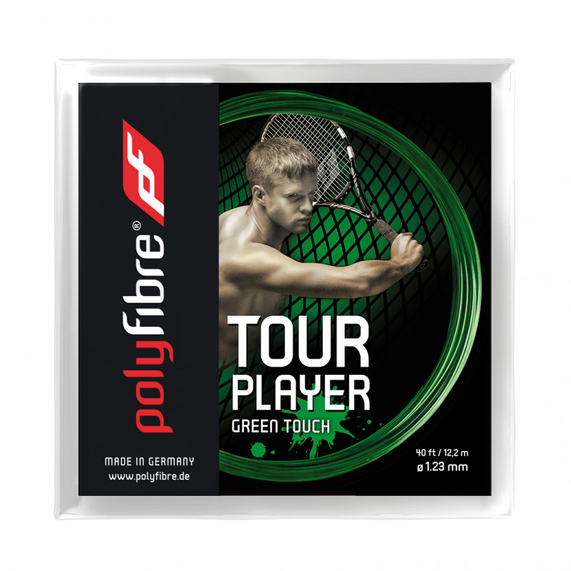 60145 Tennissaite POLYFIBRE Tour Player Green Touch Länge 12.2 m  1.25 mm