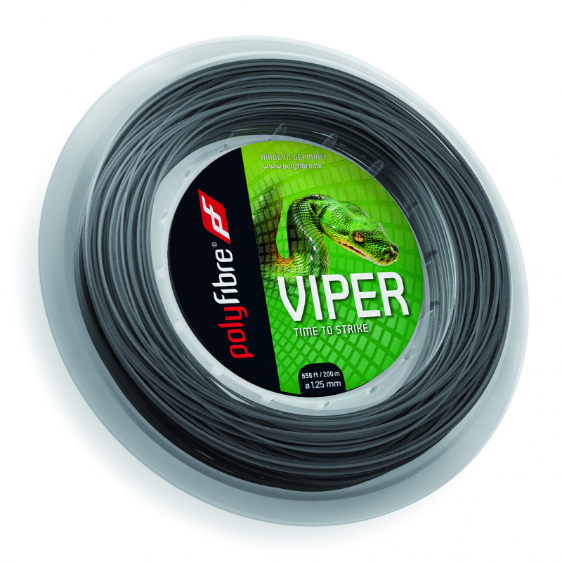 60244 Tennissaite POLYFIBRE Viper Rolle  200 m  1.20 mm