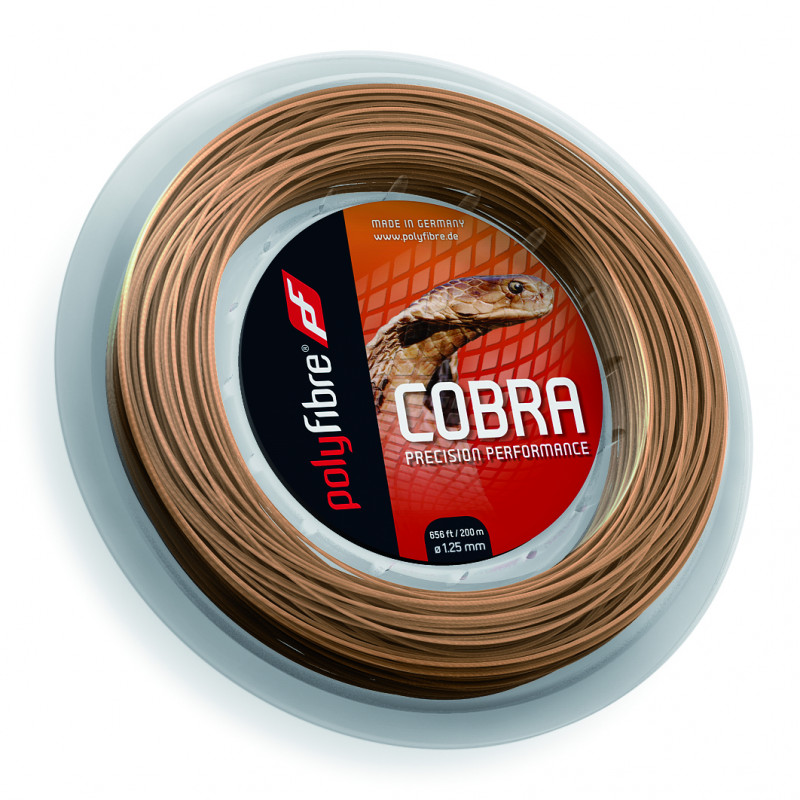 60304 Tennissaite POLYFIBRE Cobra Rolle  200 m  1.20 mm