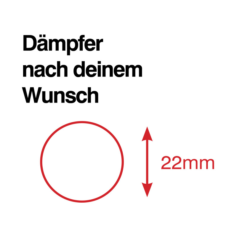 57220 Runder Dämpfer mit eigenem Logo Mindestbestellmenge 500 Stück