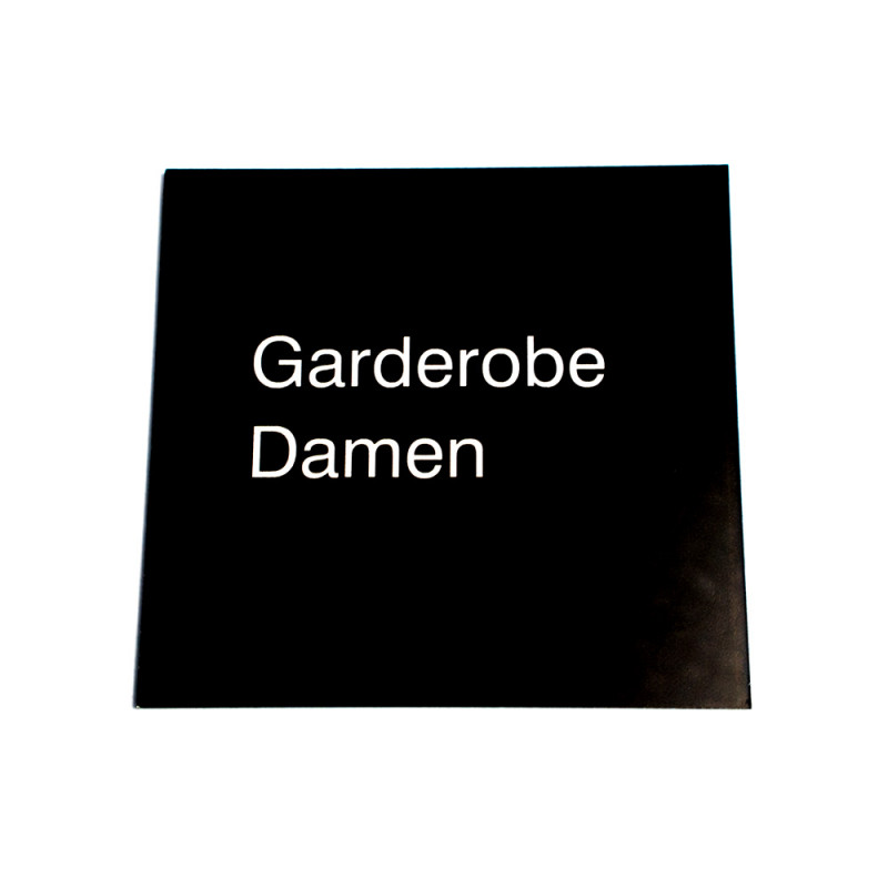 06081 Türschild Garderobe Damen