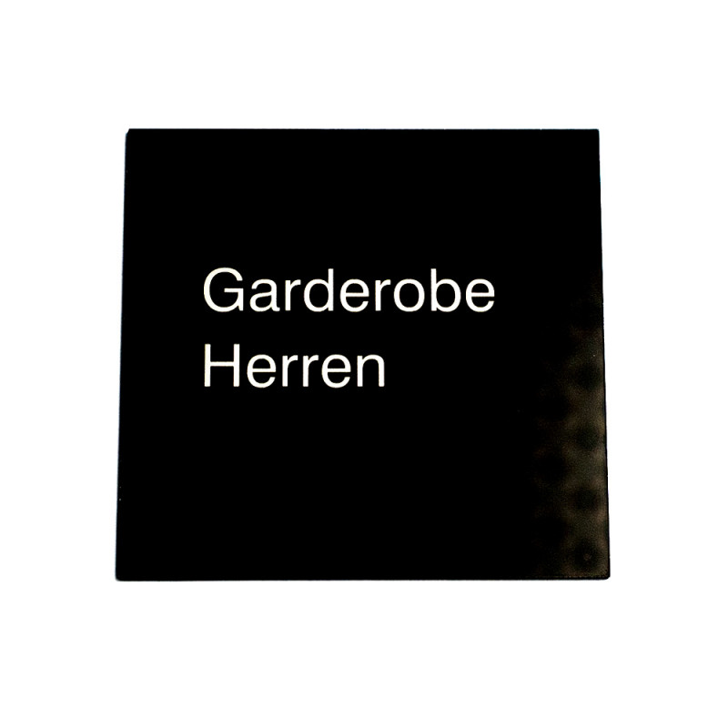 06082 Türschild Garderobe Herren