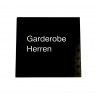 06082 Türschild Garderobe Herren