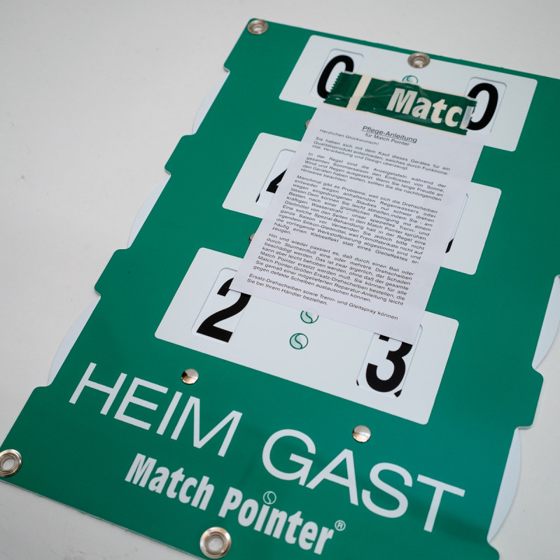 20040 Spielstandsanzeiger MATCH POINTER Modell M Grösse 46 x 65 cm