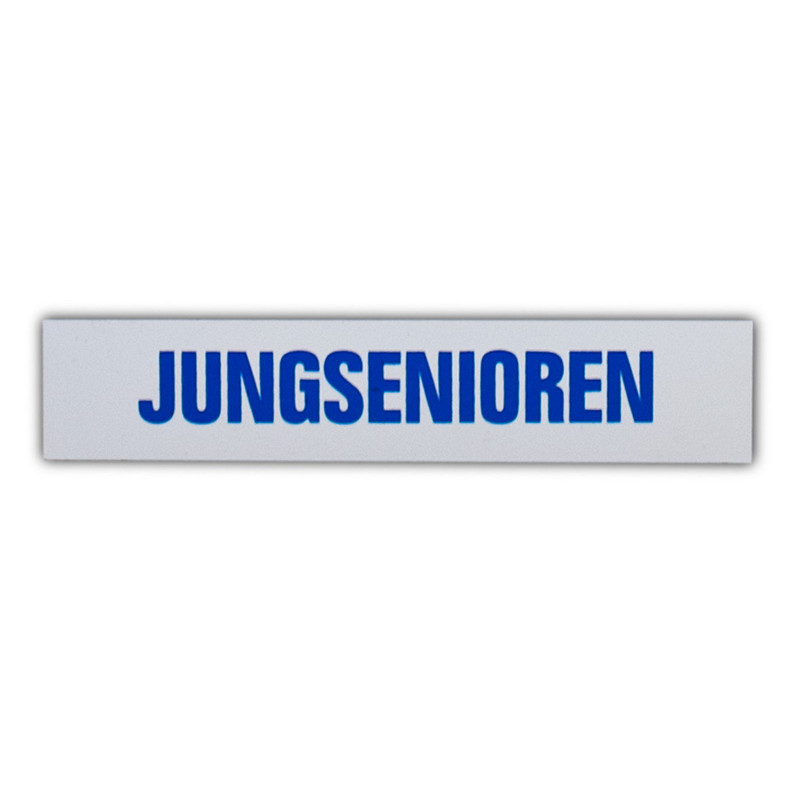 06554 Magnetschild JUNGSENIOREN 30 x 120 mm