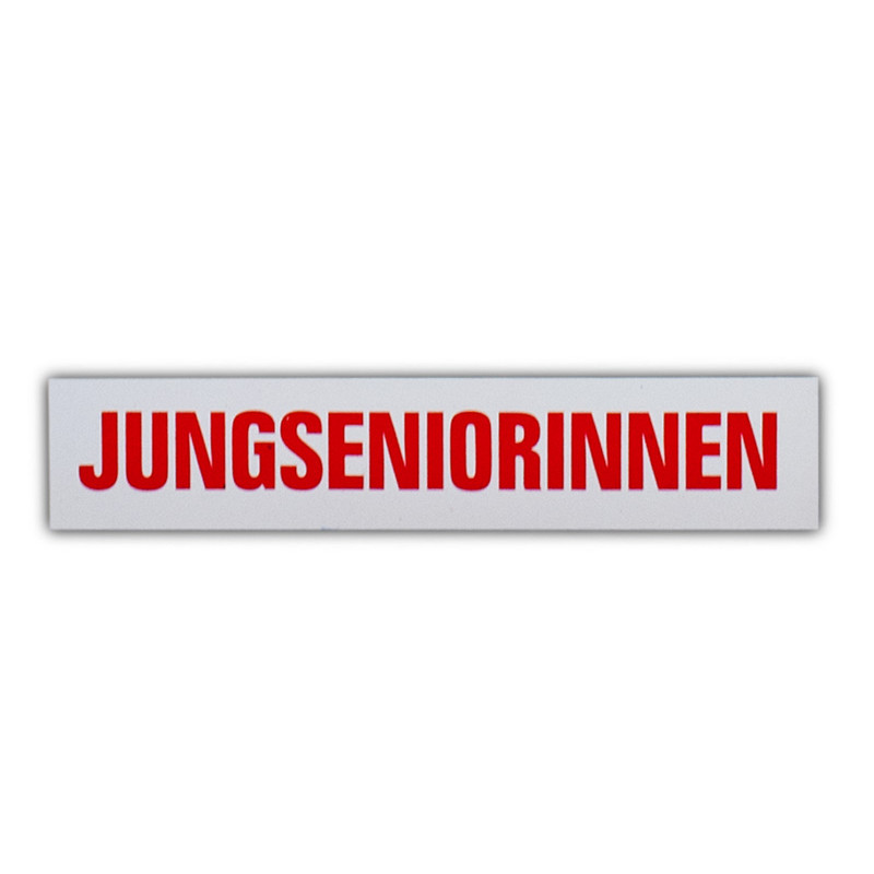 06555 Magnetschild JUNGSENIORINNEN 30 x 120 mm