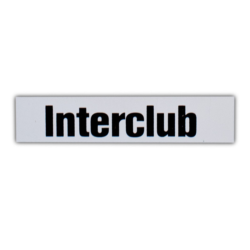 06556 Magnetschild INTERCLUB 30 x 120 mm