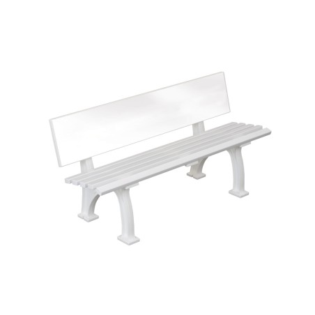 03003 Sitzbank WERBEBANK, Länge 150 cm, Farbe weiss, unbedruckt